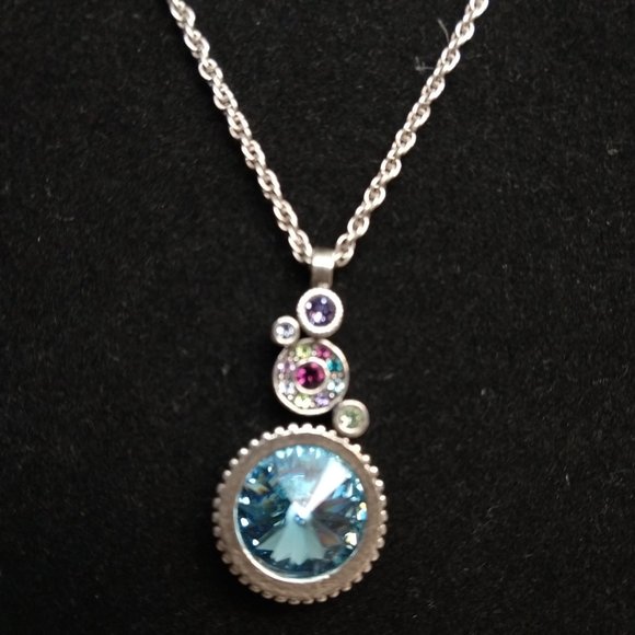 COPY - Patricia Locke Necklace Silver Plate Swarovski